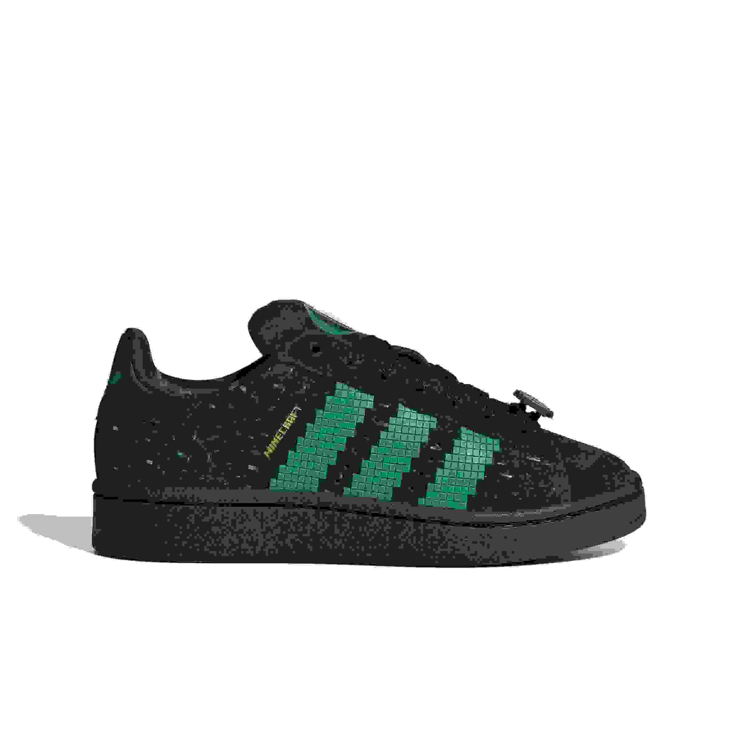 adidas Originals Minecraft Campus 00s Grade School Boys' "Black/Court Green/Semi Solar Green" Shoe